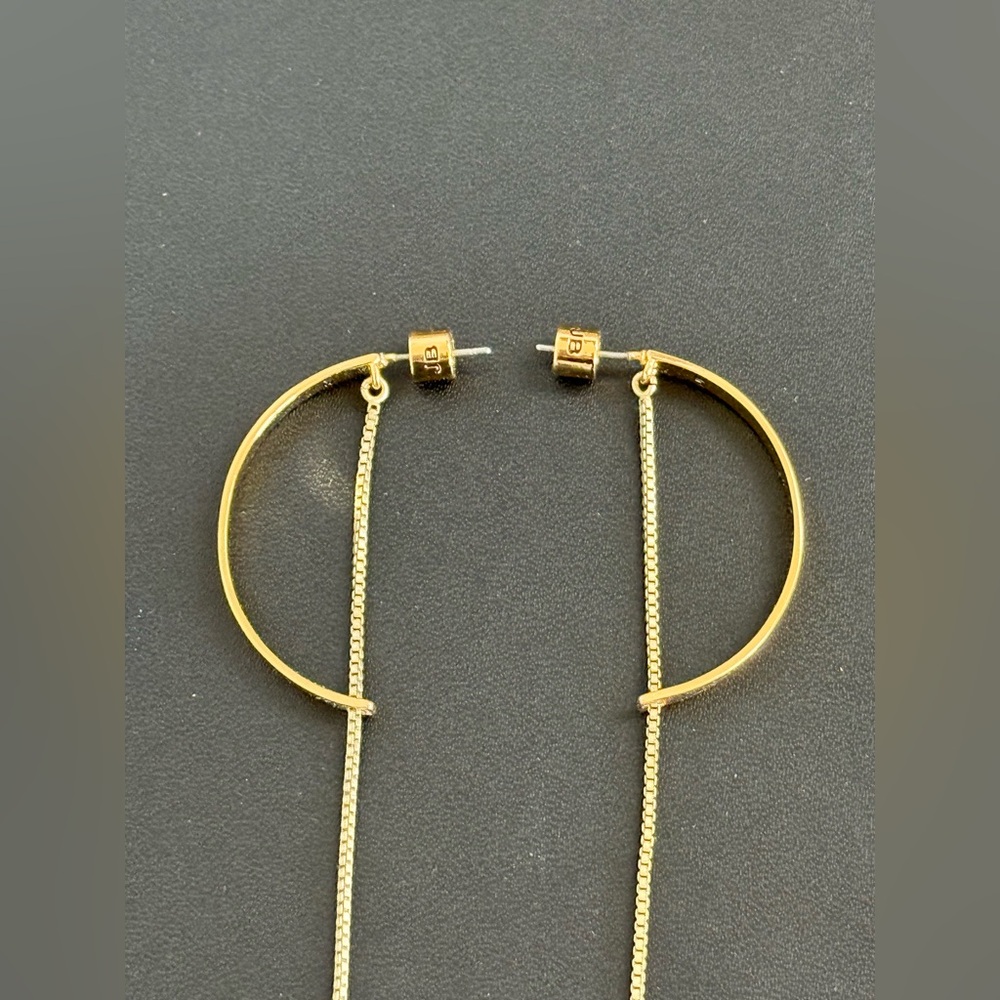 Jenny Bird threaded half hoop earrings in gold - rare - Picture 2 of 7